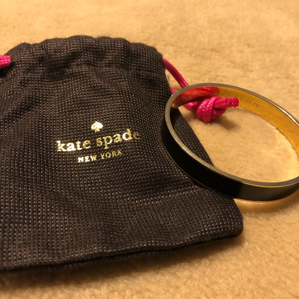 Kate Spade black and gold bangle